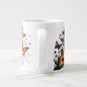 grillige vlindertuin grote koffiekop (Achterkant)