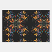 grillige vlindertuin inpakpapier vel (Voorkant 3)