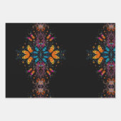 grillige vlindertuin inpakpapier vel (Voorkant)