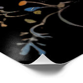 grillige vlindertuin perfect poster (Hoek)