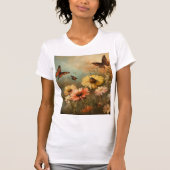 grillige vlindertuin t-shirt (Voorkant)