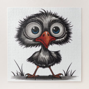 Grillige vogel legpuzzel