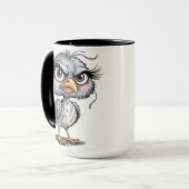 Grillige vogel mok (Voorkant links)