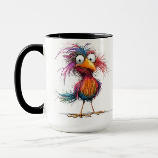 Grillige vogel mok (Links)