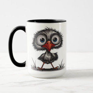 Grillige vogel mok