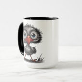 Grillige vogel mok (Voorkant links)