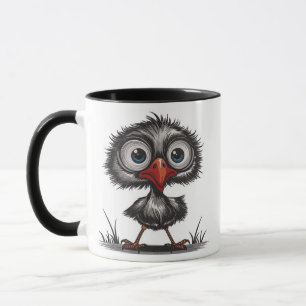 Grillige vogel mok