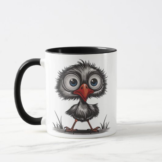 Grillige vogel mok (Links)
