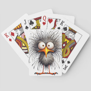 Grillige vogel pokerkaarten
