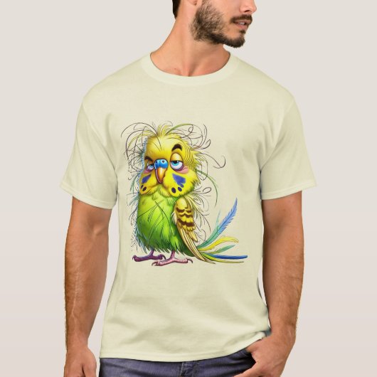 Grillige vogel t-shirt (Voorkant)