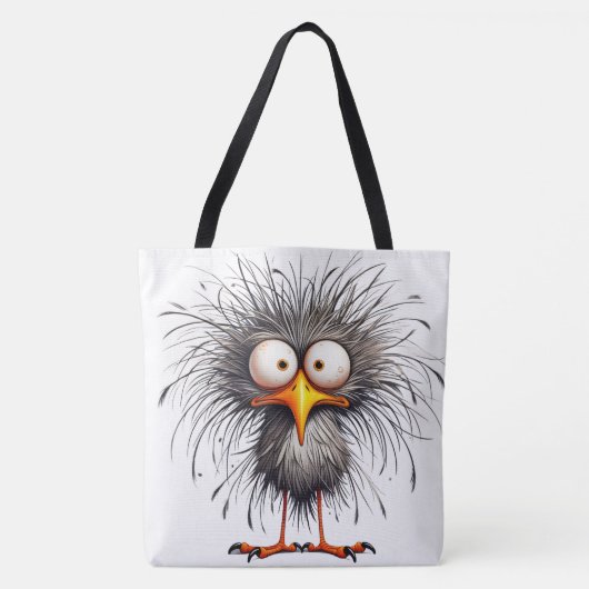 Grillige vogel tote bag (Voorkant)