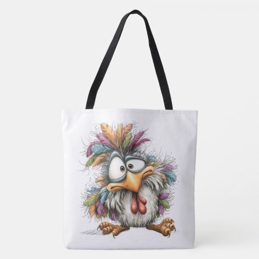 Grillige vogel tote bag (Voorkant)