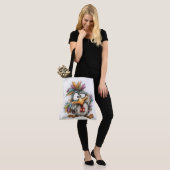 Grillige vogel tote bag (Op model)