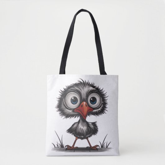 Grillige vogel tote bag (Voorkant)