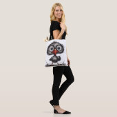 Grillige vogel tote bag (Op model)