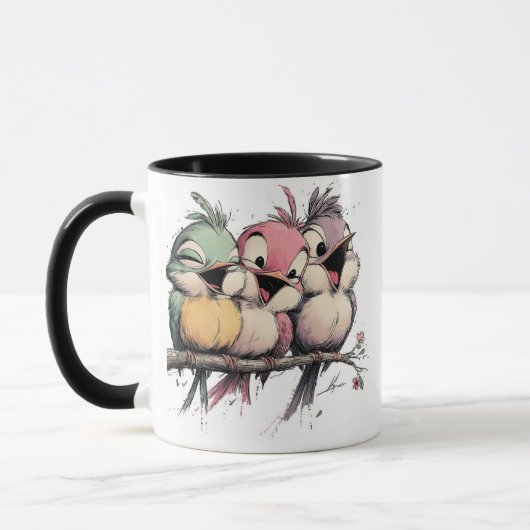 Grillige vogels mok (Links)