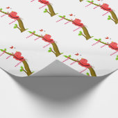 Grillige Vogeltje Cadeaupapier (Hoek)