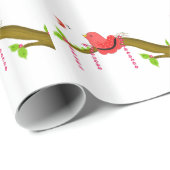 Grillige Vogeltje Cadeaupapier (Rol Hoek)