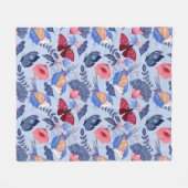 grillige volkskunst bloemenpatroon fleece deken (Voorkant (Horizontaal))