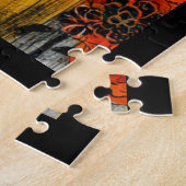Grillige Volkskunst Halloween Patch Legpuzzel (Zijkant)
