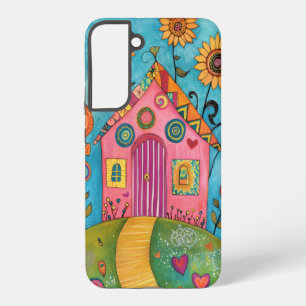 Grillige Volkskunsthuis Samsung Galaxy Hoesje