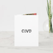 grillige vrolijke pup foto COVID we kunnen dit lik Bedankkaart (Voorkant)