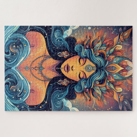 grillige vrouwen legpuzzel (Horizontaal)