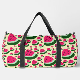 Grillige Watermeloenen Mooie Zomer Fruit Patroon  Plunjezak