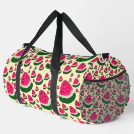 Grillige Watermeloenen Mooie Zomer Fruit Patroon  Plunjezak