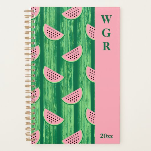 grillige watermeloenplanner planner (Voorkant)