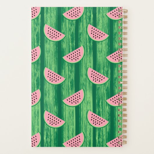grillige watermeloenplanner planner (Achterkant)