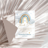 grillige Waterverf Baby shower dank je kaart