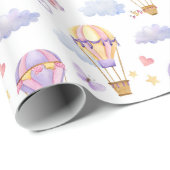 Grillige Waterverf Ballon Cadeaupapier (Rol Hoek)