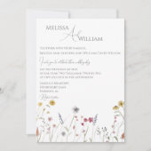 grillige Waterverf bruiloft Kaart (Voorkant)