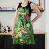 grillige Waterverf bunny Schort