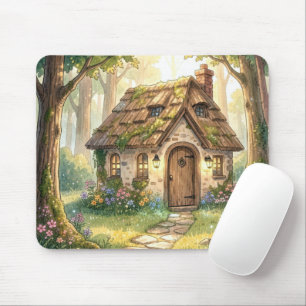 Grillige Waterverf Cottage Muismat