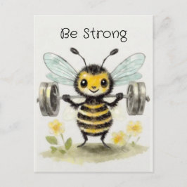 Grillige Waterverf Halter Bij Fitness Motiveren Briefkaart