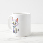 grillige Waterverf Koffiemok (Voorkant links)