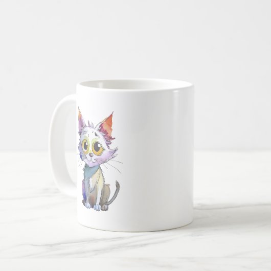 grillige Waterverf Koffiemok (Voorkant links)