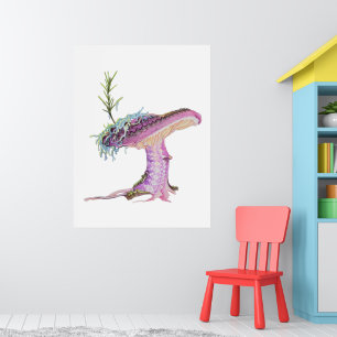 Grillige Waterverf Paddenstoel Poster
