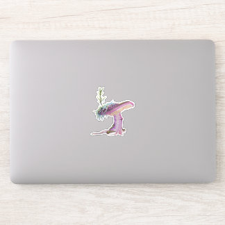 Grillige Waterverf Paddenstoel Sticker
