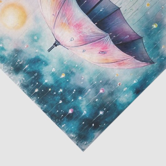 grillige Waterverf paraplu ontkoppeling | juweel Tissuepapier (Detail)