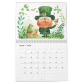 grillige Waterverf schattige dieren kleurrijk Kalender (Mar 2026)