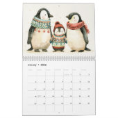 grillige Waterverf schattige dieren kleurrijk Kalender (Jan 2026)