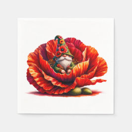 grillige Waterverf tuinkabouter Servet