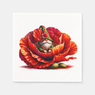 grillige Waterverf tuinkabouter Servet