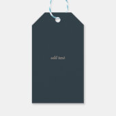 Grillige Waterverf Wilde Bloem Cadeaulabel (Achterkant)