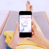 Grillige Waterverf Zeemeermin Spat Spettert Glitte Kaart