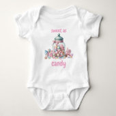 Grillige Waterverf Zoete Snoep Romper (Voorkant)
