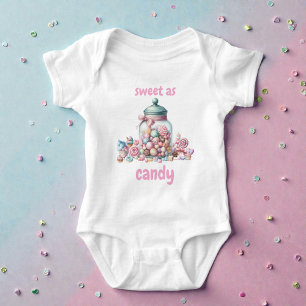 Grillige Waterverf Zoete Snoep Romper